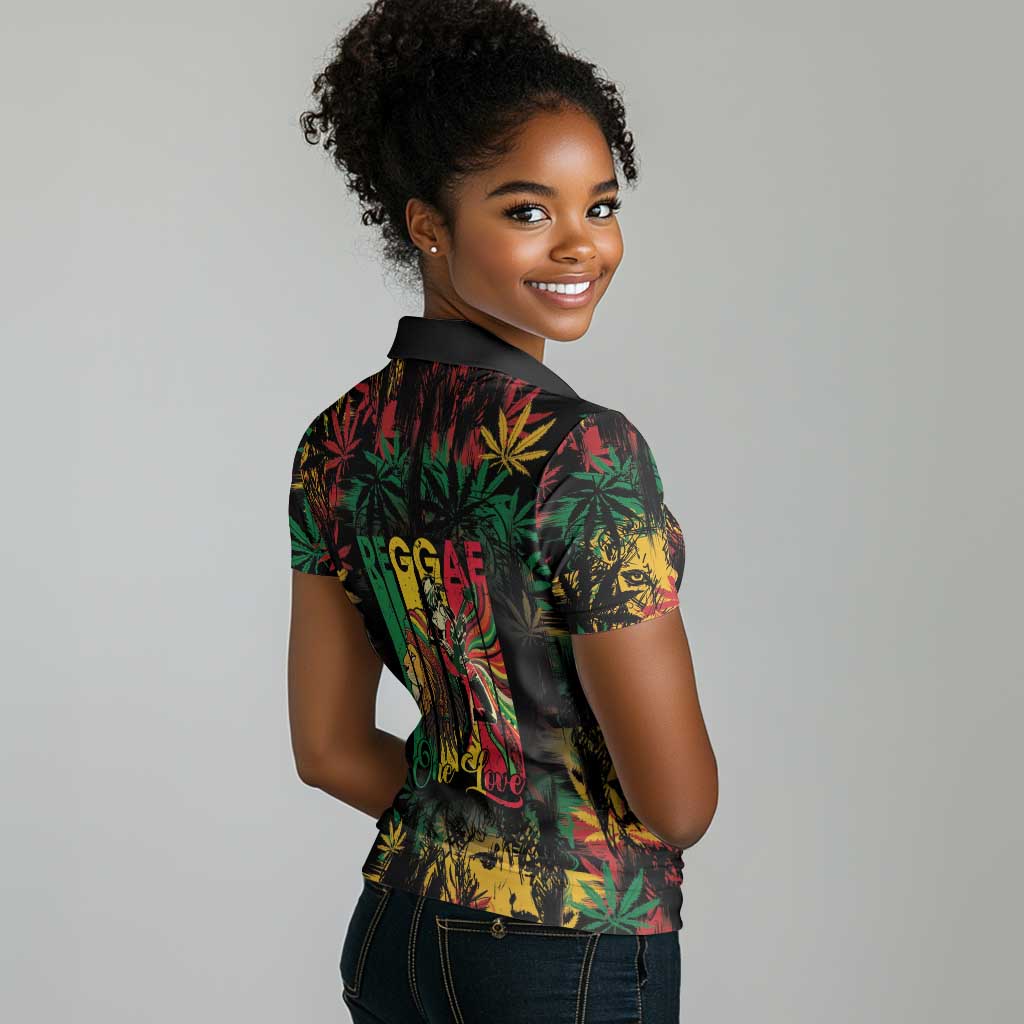 Jamaica Reggae Festival Women Polo Shirt One Love Rastafari Culture - African Pride