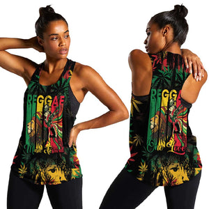 Jamaica Reggae Festival Women Racerback Tank One Love Rastafari Culture - African Pride