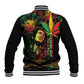 King Of Reggae Legend Bob Baseball Jacket Rasta Cannabis - African Pride
