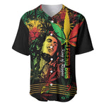 King Of Reggae Legend Bob Baseball Jersey Rasta Cannabis - African Pride