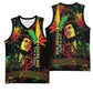 King Of Reggae Legend Bob Basketball Jersey Rasta Cannabis - African Pride