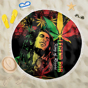 King Of Reggae Legend Bob Beach Blanket Rasta Cannabis - African Pride