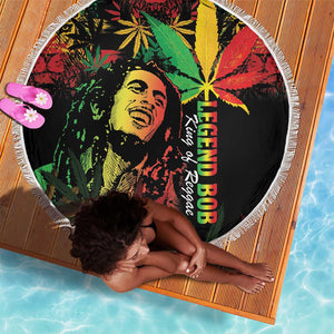King Of Reggae Legend Bob Beach Blanket Rasta Cannabis - African Pride