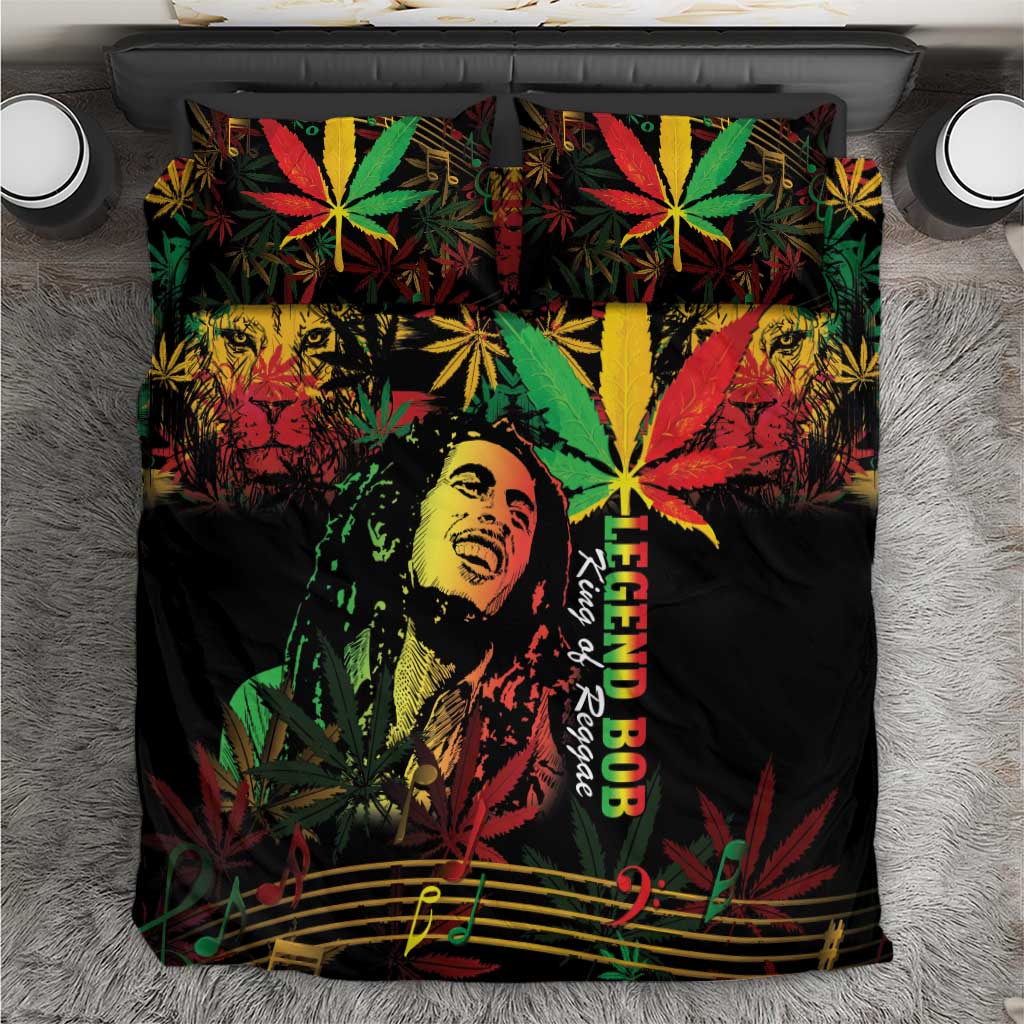King Of Reggae Legend Bob Bedding Set Rasta Cannabis - African Pride