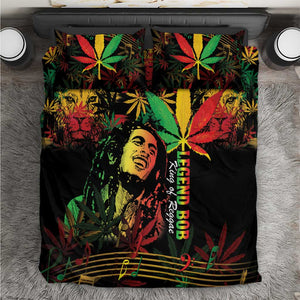 King Of Reggae Legend Bob Bedding Set Rasta Cannabis - African Pride