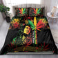 King Of Reggae Legend Bob Bedding Set Rasta Cannabis - African Pride