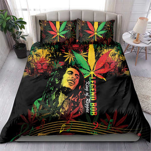 King Of Reggae Legend Bob Bedding Set Rasta Cannabis - African Pride