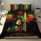 King Of Reggae Legend Bob Bedding Set Rasta Cannabis - African Pride