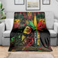 King Of Reggae Legend Bob Blanket Rasta Cannabis - African Pride