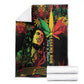 King Of Reggae Legend Bob Blanket Rasta Cannabis - African Pride