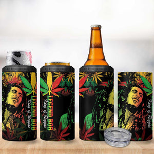 King Of Reggae Legend Bob 4 in 1 Can Cooler Tumbler Rasta Cannabis - African Pride