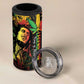 King Of Reggae Legend Bob 4 in 1 Can Cooler Tumbler Rasta Cannabis - African Pride