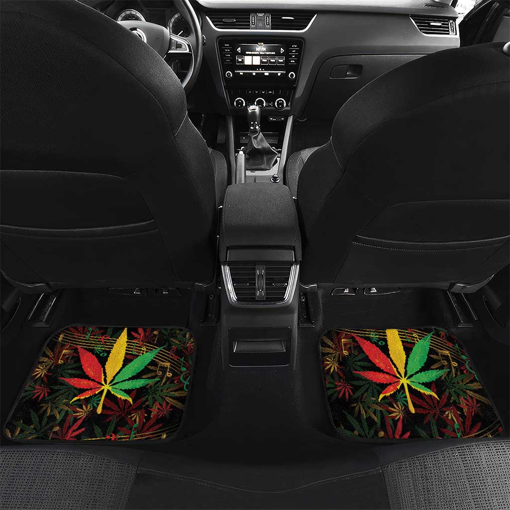 King Of Reggae Legend Bob Car Mats Rasta Cannabis - African Pride