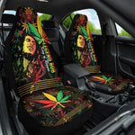King Of Reggae Legend Bob Car Seat Cover Rasta Cannabis - African Pride