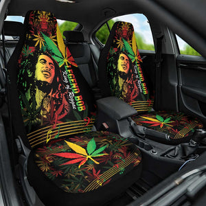 King Of Reggae Legend Bob Car Seat Cover Rasta Cannabis - African Pride