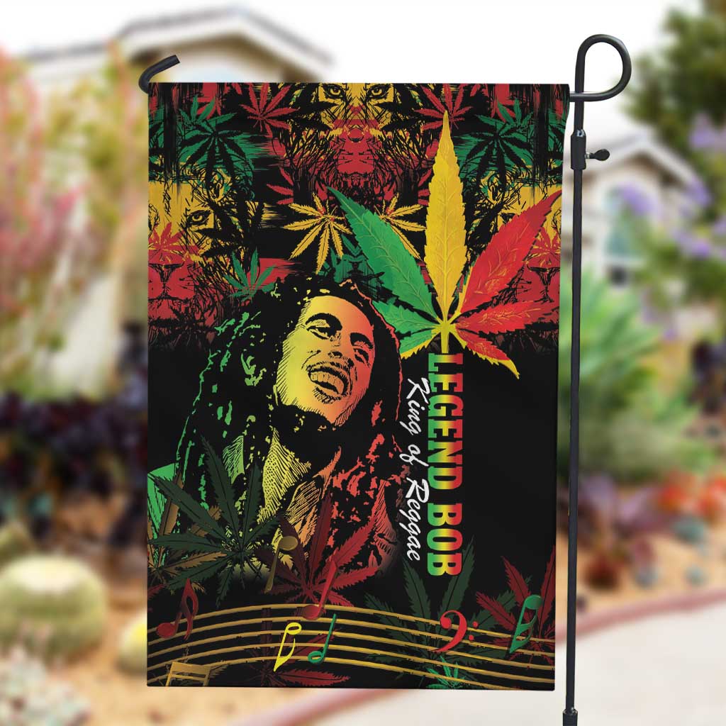 King Of Reggae Legend Bob Garden Flag Rasta Cannabis - African Pride