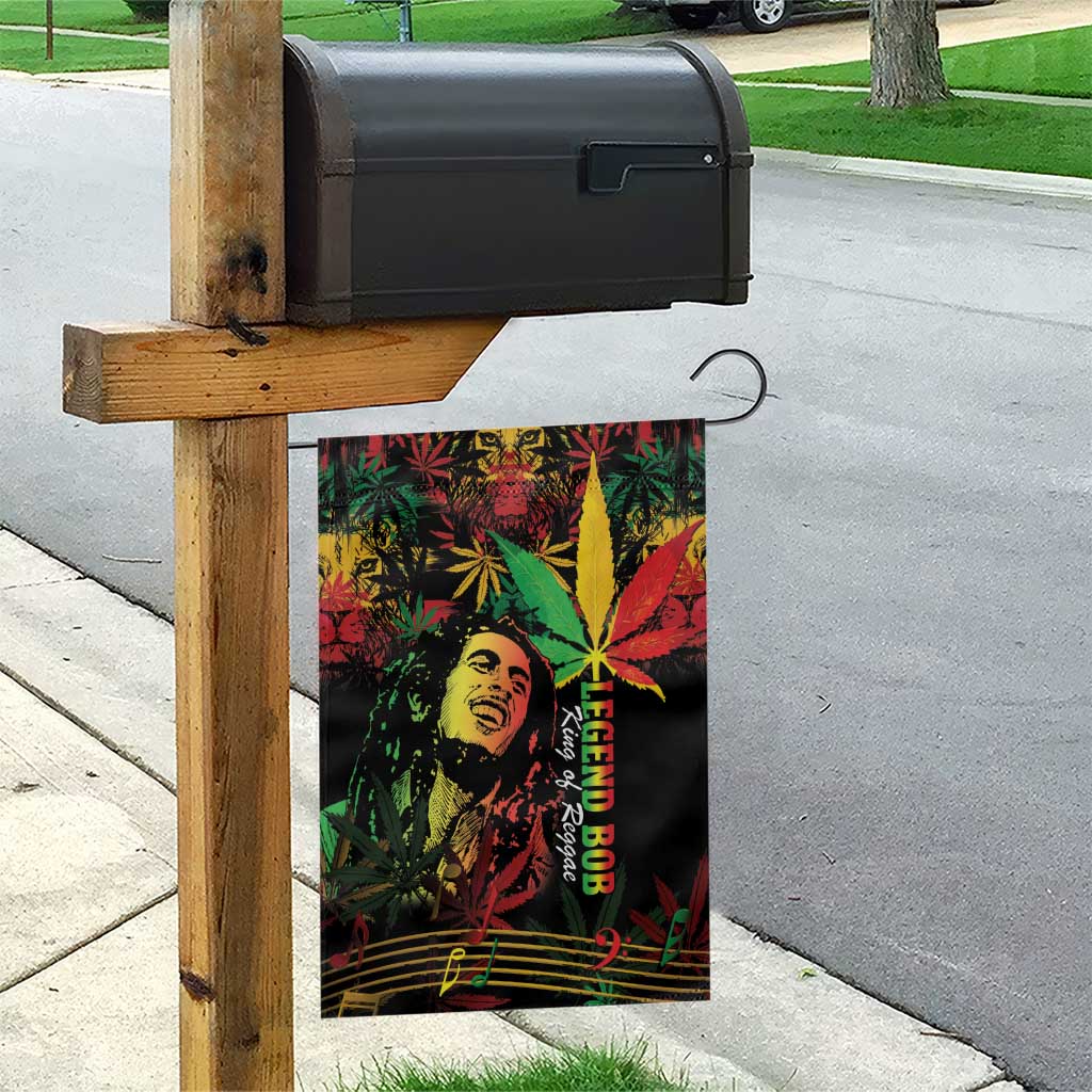 King Of Reggae Legend Bob Garden Flag Rasta Cannabis - African Pride