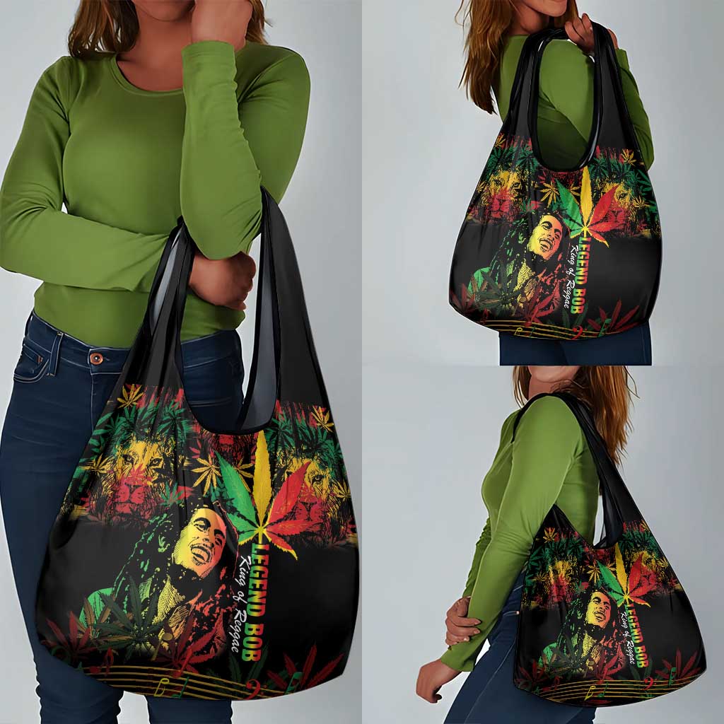 King Of Reggae Legend Bob Grocery Bag Rasta Cannabis - African Pride