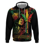 King Of Reggae Legend Bob Hoodie Rasta Cannabis - African Pride