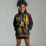 King Of Reggae Legend Bob Hoodie Dress Rasta Cannabis - African Pride
