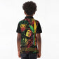 King Of Reggae Legend Bob Kid Polo Shirt Rasta Cannabis - African Pride