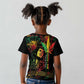 King Of Reggae Legend Bob Kid T shirt Rasta Cannabis - African Pride