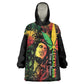 King Of Reggae Legend Bob Kid Wearable Blanket Hoodie Rasta Cannabis - African Pride
