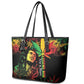 King Of Reggae Legend Bob Leather Tote Bag Rasta Cannabis - African Pride