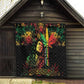 King Of Reggae Legend Bob Quilt Rasta Cannabis - African Pride