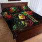 King Of Reggae Legend Bob Quilt Bed Set Rasta Cannabis - African Pride