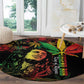 King Of Reggae Legend Bob Round Carpet Rasta Cannabis - African Pride