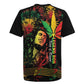 King Of Reggae Legend Bob Rugby Jersey Rasta Cannabis - African Pride
