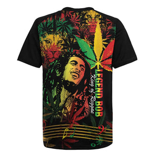 King Of Reggae Legend Bob Rugby Jersey Rasta Cannabis - African Pride