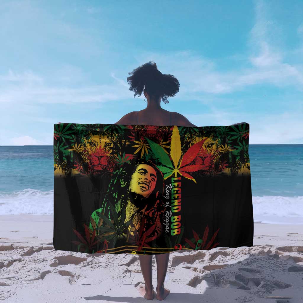 King Of Reggae Legend Bob Sarong Rasta Cannabis - African Pride