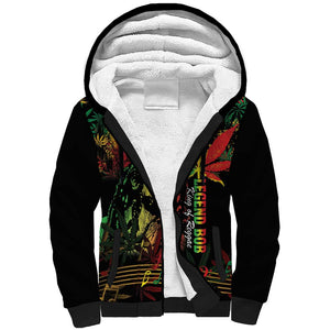 King Of Reggae Legend Bob Sherpa Hoodie Rasta Cannabis - African Pride