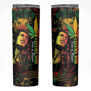 King Of Reggae Legend Bob Skinny Tumbler Rasta Cannabis - African Pride