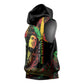 King Of Reggae Legend Bob Sleeveless Hoodie Rasta Cannabis - African Pride