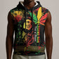 King Of Reggae Legend Bob Sleeveless Hoodie Rasta Cannabis - African Pride