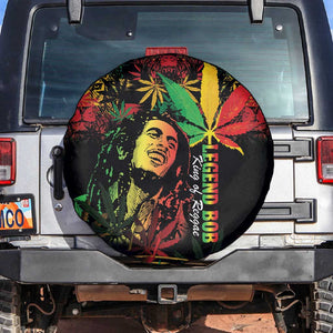 King Of Reggae Legend Bob Spare Tire Cover Rasta Cannabis - African Pride
