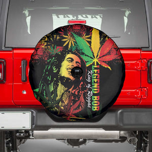 King Of Reggae Legend Bob Spare Tire Cover Rasta Cannabis - African Pride