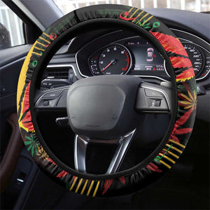 King Of Reggae Legend Bob Steering Wheel Cover Rasta Cannabis - African Pride