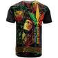 King Of Reggae Legend Bob T shirt Rasta Cannabis - African Pride