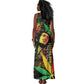 King Of Reggae Legend Bob Tank Maxi Dress Rasta Cannabis - African Pride