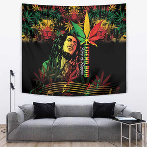 King Of Reggae Legend Bob Tapestry Rasta Cannabis - African Pride