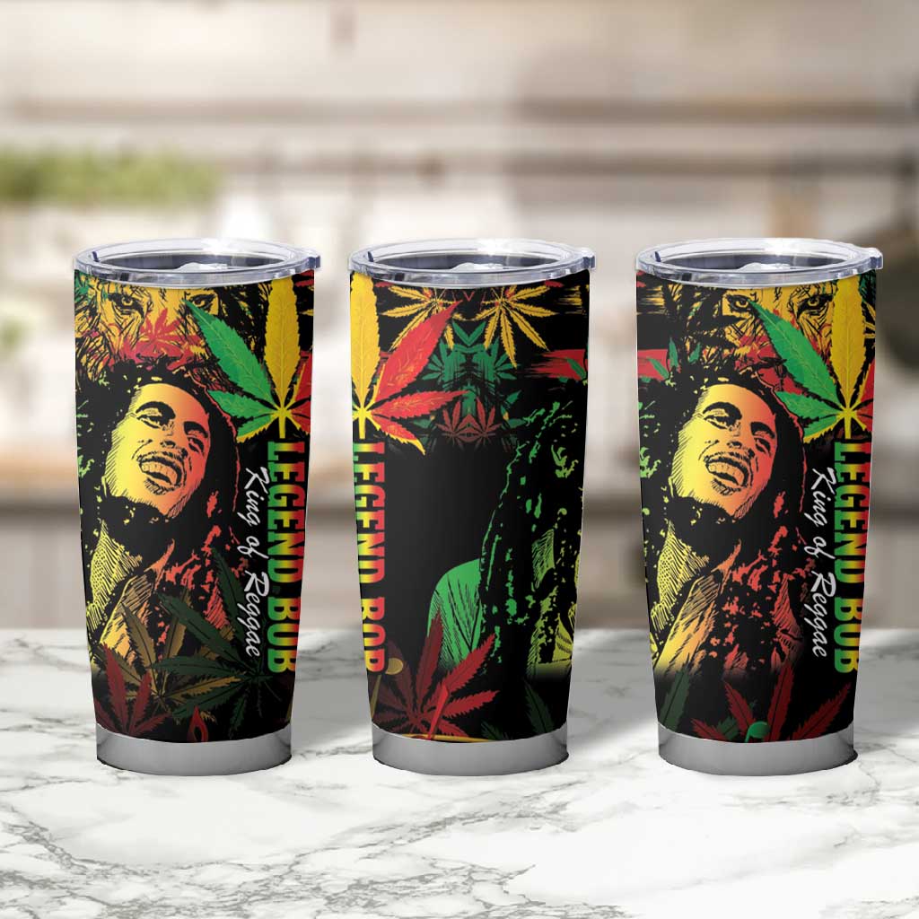 King Of Reggae Legend Bob Tumbler Cup Rasta Cannabis - African Pride