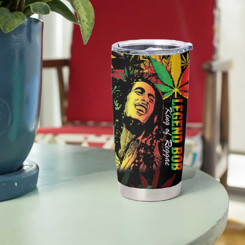 King Of Reggae Legend Bob Tumbler Cup Rasta Cannabis - African Pride