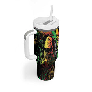 King Of Reggae Legend Bob Tumbler With Handle Rasta Cannabis - African Pride