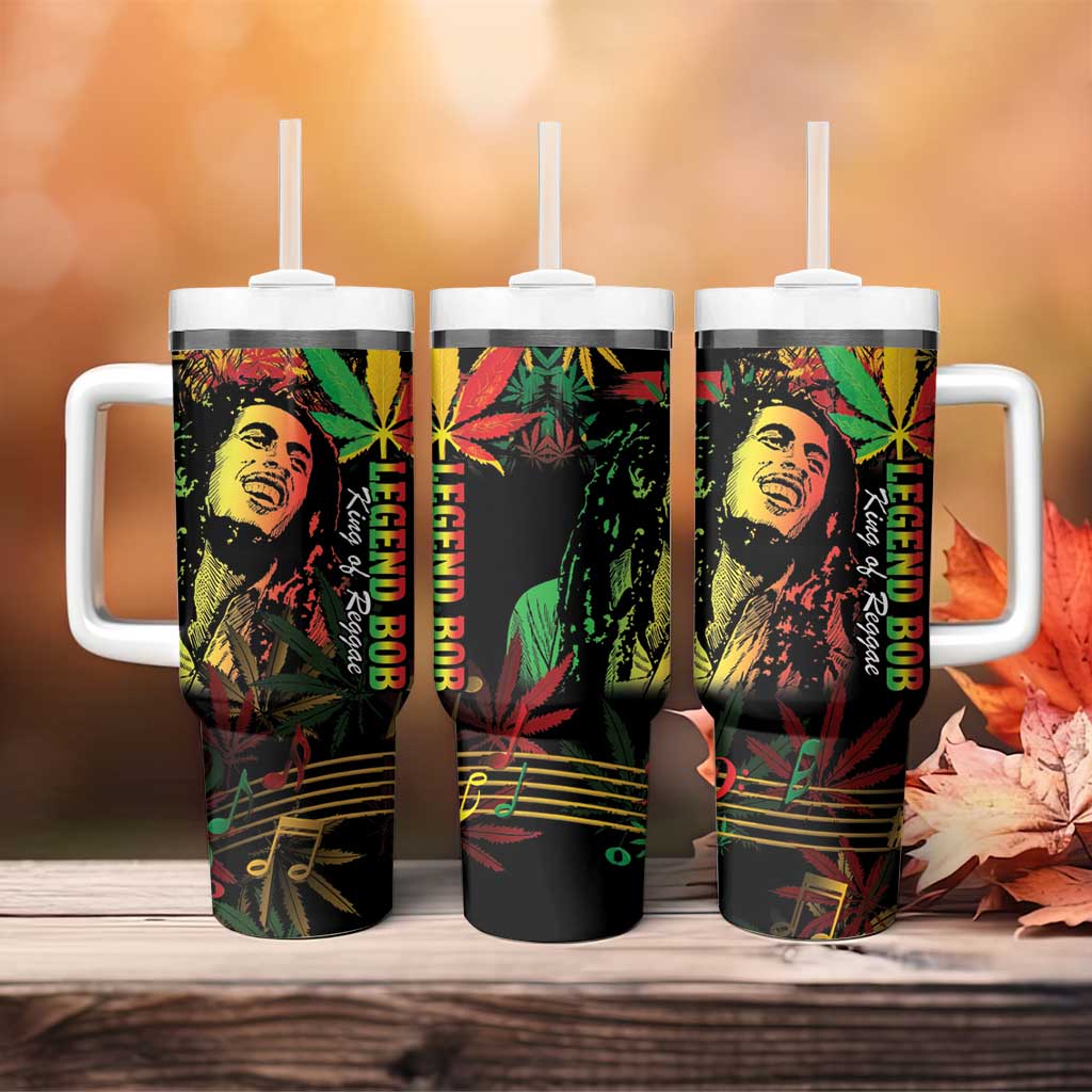 King Of Reggae Legend Bob Tumbler With Handle Rasta Cannabis - African Pride