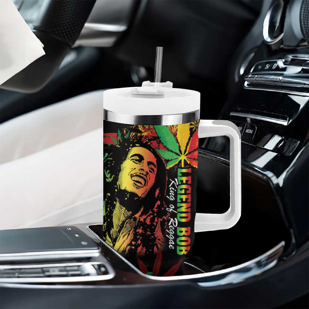 King Of Reggae Legend Bob Tumbler With Handle Rasta Cannabis - African Pride