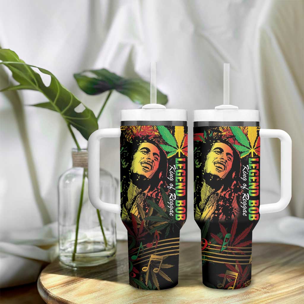 King Of Reggae Legend Bob Tumbler With Handle Rasta Cannabis - African Pride
